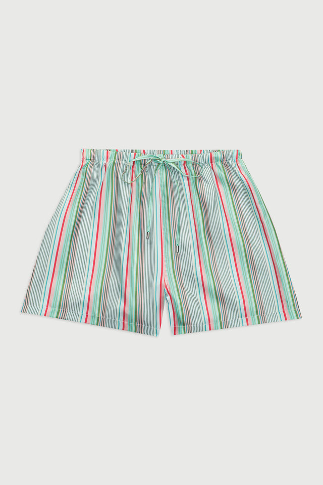The Drawstring Short, Silk Twill